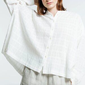 🌿 Laude the Label Francoise Top – Alabaster Plaid – XS/X – NWT – Ethically Made